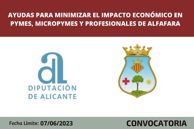 Ayudas para minimizar el impacto econmica en pymes, micropymes y profesionales de Alfafara