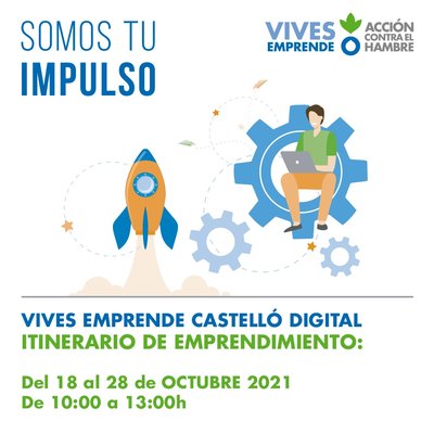 Cartel Vives Emprende Castello Digital 2021