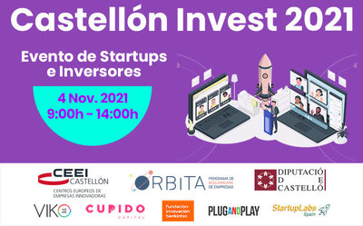Grandes referentes del ecosistema de la inversión y las startups en España se dan cita el próximo jueves 4 en CEEI Castellón
