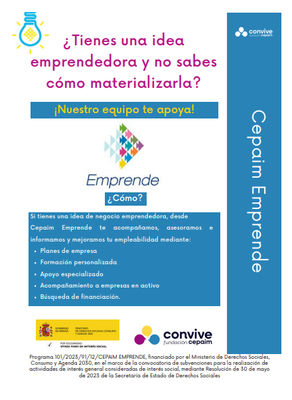 Cepaim Emprende sigue apoyando en 2024 a las iniciativas emprendedoras de Valencia