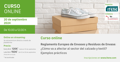 Curso online: Reglamento Europeo de Envases y Residuos de Envase: Cmo va a afectar al sector textil y calzado?