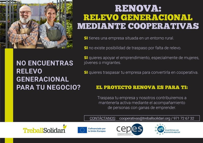 Relevo generacional a través de cooperativas