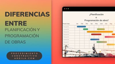 Diferencias entre Programación y Planificación de Obras
