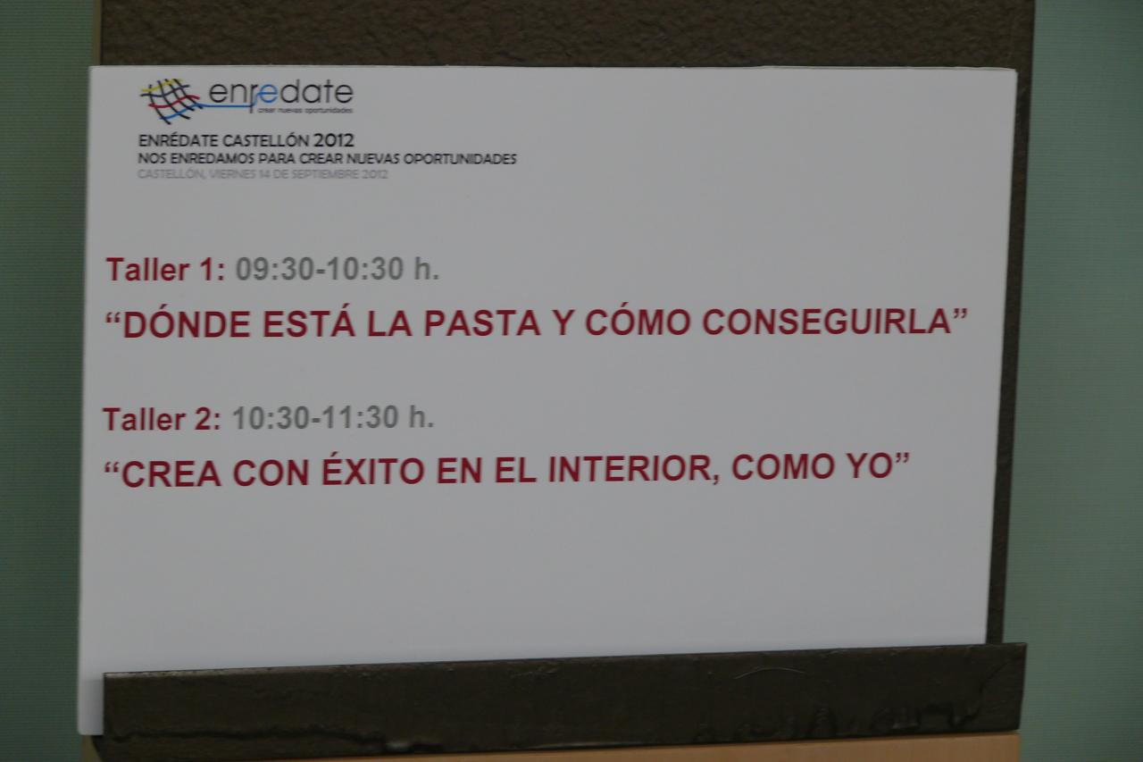 Enr�date Castell�n 2012- Taller 1 "D�nde est� la pasta y c�mo conseguirla"