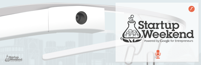 Logo Startup Weekend glass