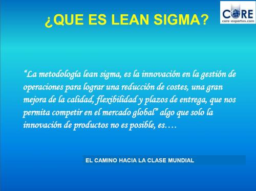 portada ponencia �Qu� es Lean Sigma?