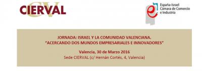 Programa de la Jornada Israel y la Comunidad Valenciana