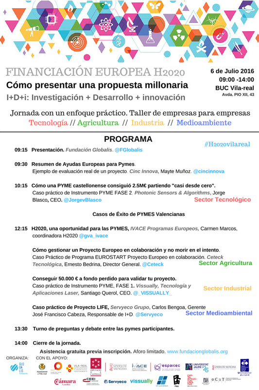 Financiación Europea H2020. Cómo presentar una propuesta millonaria.