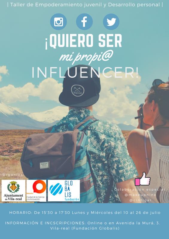 Cartel curso Influencer