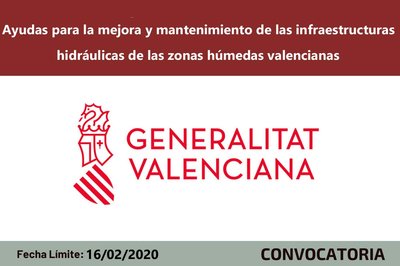 Ayudas mejora de la infraestructura hidráulica valenciana