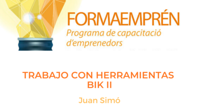 Valoracin: Trabajo con herramientas BIK II / FormaEmprn 2020