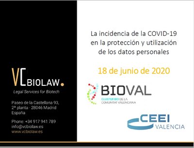 Ponencia: La incidencia del COVID-19 en la protección y utilización de los datos personales