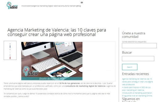 Agencia Marketing de Valencia: las 10 claves para conseguir crear una pgina web prof