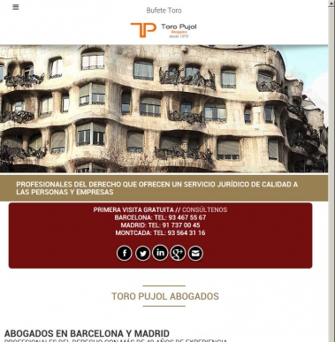 Abogados en Barcelona y Madrid | Bufete Toro Pujol Abogados