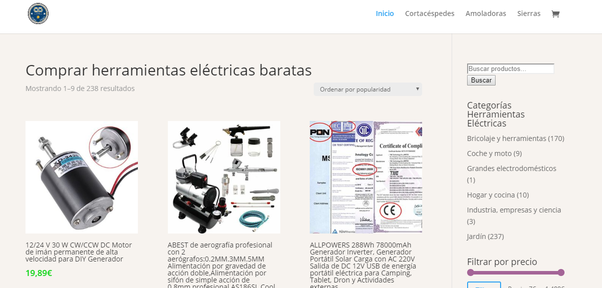 Tienda de Herramientas Elctricas