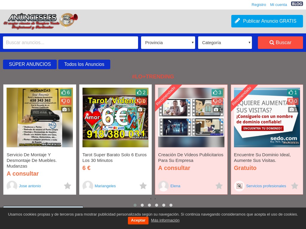 Anuncie su negocio Gratis en Anúnciese.es