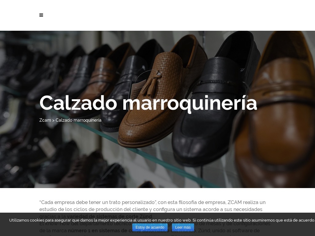 Máquinas de corte automático para calzado y marroquinería - ZCAM
